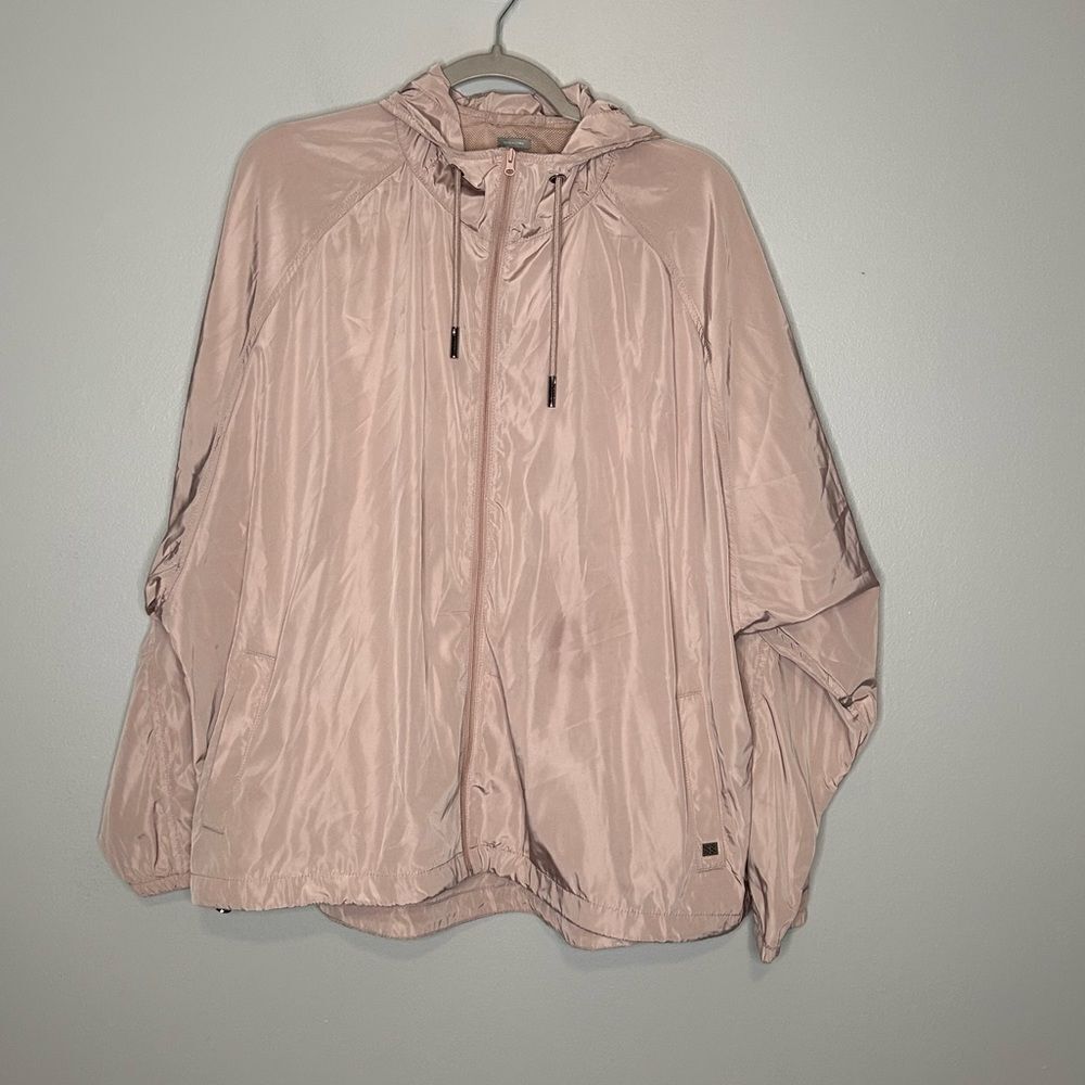 SOIA & KYO Oaklynn Pearl Pink Windbreaker Jacket